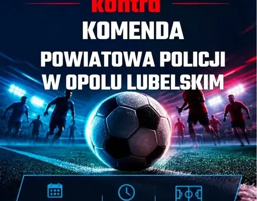 Mecz piłkarski Samorządowcy kontra Policja w Józefowie nad Wisłą