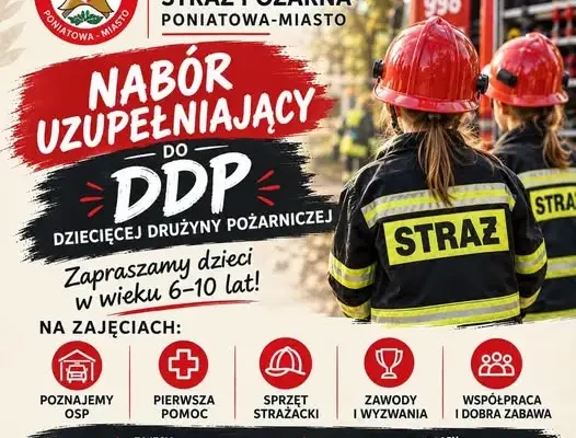 Poniatowa: spotkanie organizacyjne dla przyszłych młodych strażaków już w piątek
