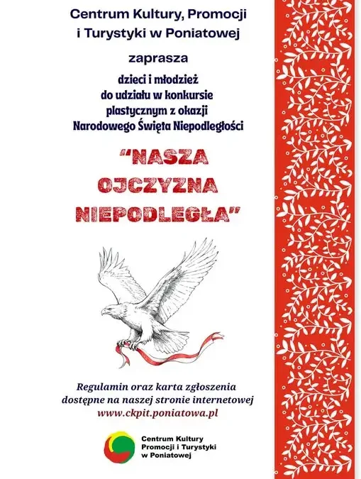 Konkurs plastyczny „Nasza Ojczyzna Niepodległa” dla dzieci i młodzieży z Gminy Poniatowa