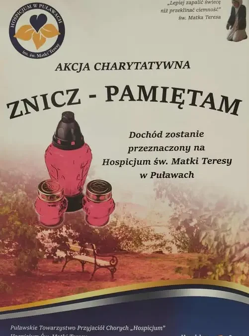 Uczniowie z Wilkowa pomagają hospicjum w Puławach. Akcja „Znicz – Pamiętam”