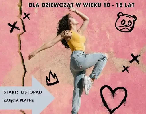 GOK Chodel otwiera zapisy na zajęcia z hip-hopu dla dziewcząt