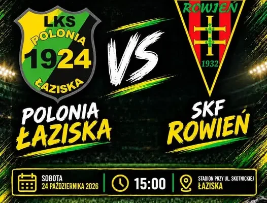 Polonia Łaziska podejmuje SKF Rowień w 9. kolejce rybnickiej A klasy