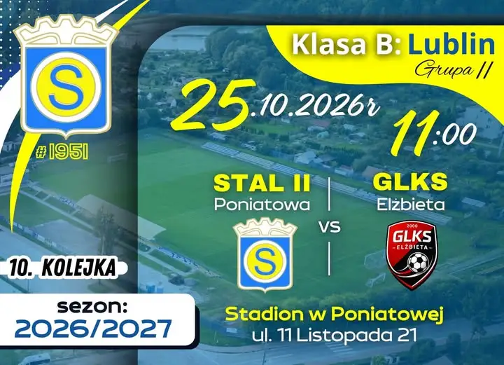 Stal Poniatowa kontra GLKS Elżbieta – rezerwy walczą o punkty w 10. kolejce
