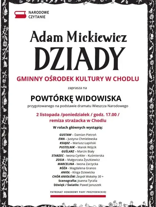„Dziady” na bis w Chodlu – widowisko dla uczniów i nauczycieli