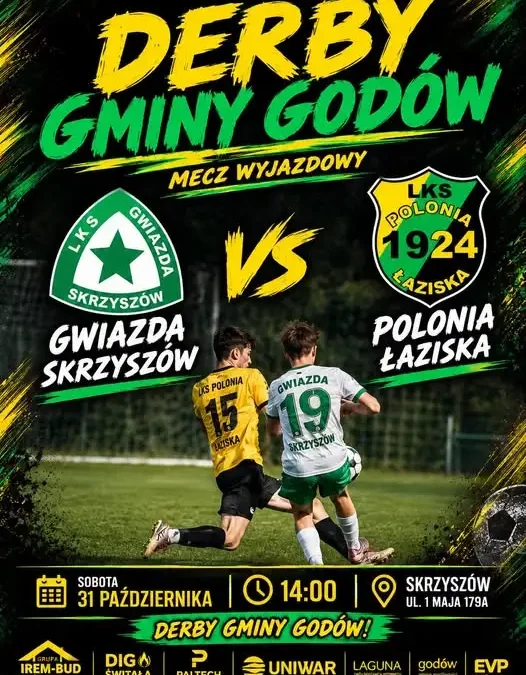 Derby Gminy Godów: Polonia Łaziska zmierzy się ze Gwiazdą Skrzyszów